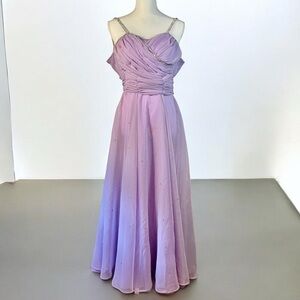 Elegant Lavender Evening Gown